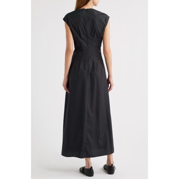 Rag & Bone Women's Black Ines Cotton Poplin Sleeveless Maxi Dress Size 8 NWOT - Picture 7 of 15